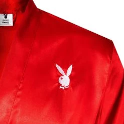 Satin Mansion Robe -Playboy Clothing Playboy Robe Red 8 11059658 70fd 4d1f a825 93ebc6c2d258