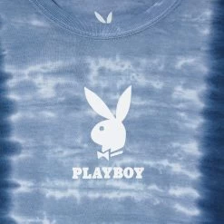 Playboy Logo Vertical Tie-Dye Tee -Playboy Clothing Playboy Vertical Tie Dye Tee Blue 04 c169b71b 08c6 4dfd 87a3 12b176cae199
