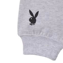 Women's Classic Crewneck -Playboy Clothing Playboy Womens Classic Crewneck Grey 04 2ef2f9e4 e7bb 46b0 942d a05c81f4e01c