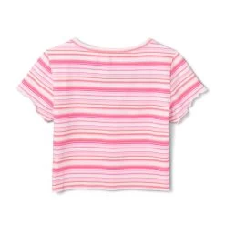 Women's Crush Stripe Scoop Tee -Playboy Clothing Playboy Womens Crush Stripe Scoop Tee Pink 02