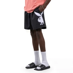 Playboy X Pleasures Collide Short -Playboy Clothing PlayboyxPleasuresCollideShortblack 2