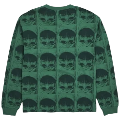 Playboy X Pleasures Playmate Heavyweight Long Sleeve -Playboy Clothing PlayboyxPleasuresPlaymateHeavyweightLongSleeve green 1