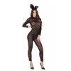 Playboy Sheer Bunny Bodysuit - 2pcs Set -Playboy Clothing playboy sheer bunny bodysuit front