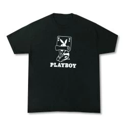 Playboy Rolling Card Black Tee