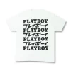 Playboy Kanji Masthead White Logo Tee -Playboy Clothing playboysampleshot