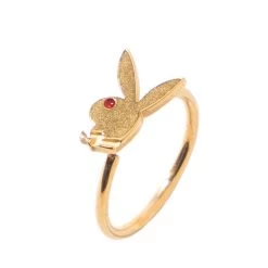 Rabbit Head Nose Ring -Playboy Clothing rabbit head nose ring gold 4