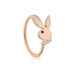 Rabbit Head Nose Ring -Playboy Clothing rabbit head nose ring rose gold