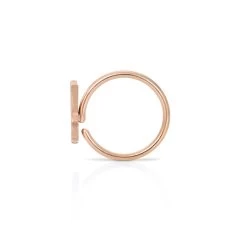 Rabbit Head Nose Ring -Playboy Clothing rabbit head nose ring rose gold side