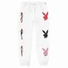Tokyo Club Bunny Sweatpants White -Playboy Clothing white